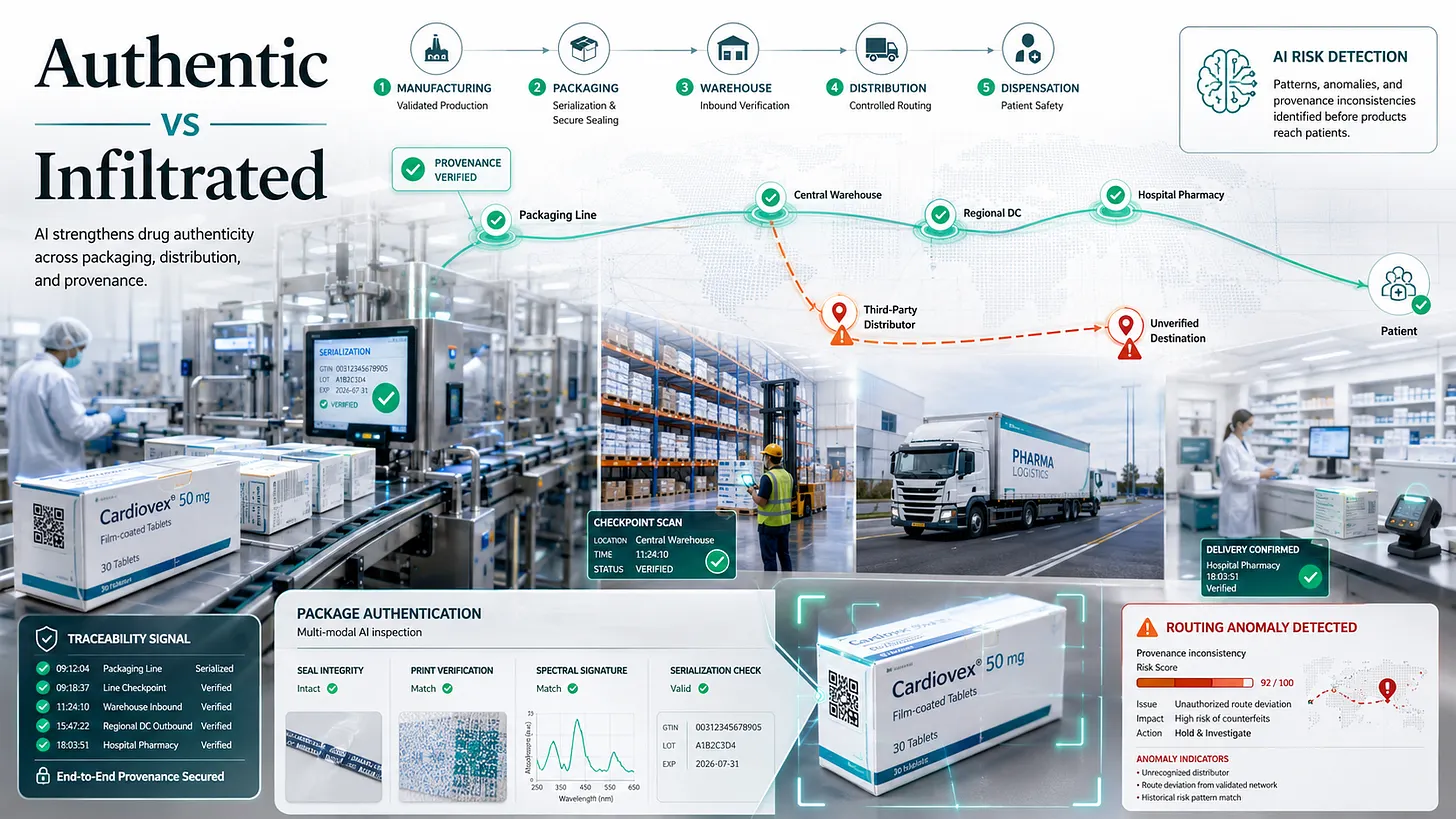 AI-Enabled Counterfeit Drug Detection